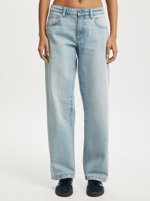 Women's Cotton On Blue Low Rise Straight Jeans