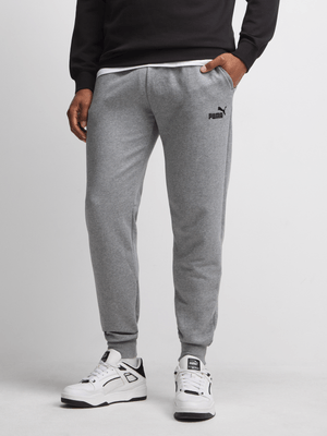 Puma Mens Essential No. 1 Logo Grey Sweatpants