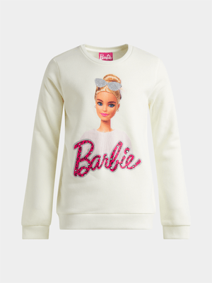 Jet Older Girls Cream Barbie Active Top