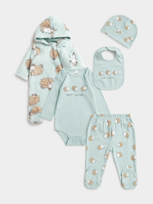 Jet Baby Harboy Gray Hedge Hog 5 Piece Set