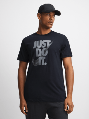 Nike Mens Dri-Fit Camo Just Do It Black Tee