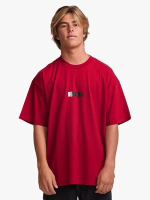 Men's Billabong Red Bong OG Short Sleeve T-Shirt
