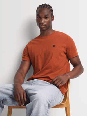 Men's Relay Jeans Crewneck Burnt Orange T-Shirt