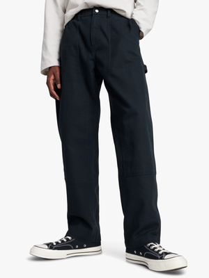 Converse Men's Double Knee Black Harbor Pants