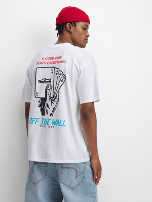 Vans Men's A Good Pair Graphic White Loose T-Shirt