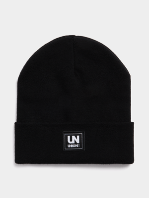 Men's Union-DNM Basic Black Beanie