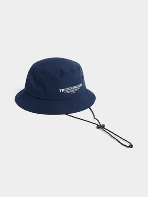 Men's Union-DNM Denim Club Print Navy Bucket Hat