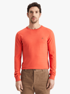 Men's Scotch & Soda Peach Essential Pullover Crewneck Sweater