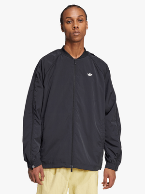 adidas Originals Men's Adilenium Season 3 Black Oversized Track Top