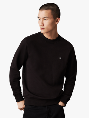 Men's Calvin Klein Black Embro Badge Sweater