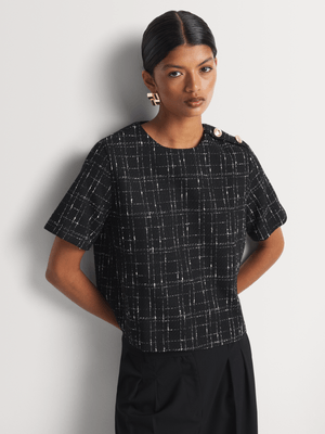 Boucle Shell Top