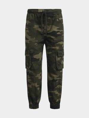 Exact Older Boy's Fatigue Camo Utility Pants