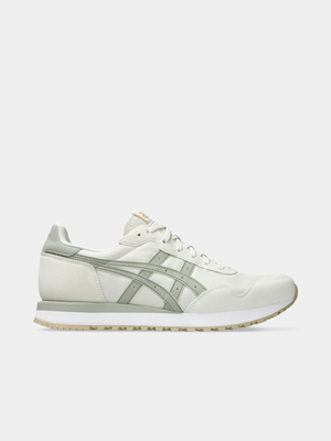 Mens Asics Tiger Runner II Cream/Green Sneaker