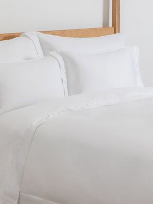 Granny Goose Oxford 400TC Duvet Cover Set White
