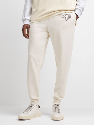 Jet Men's Ecru New York Active Pants