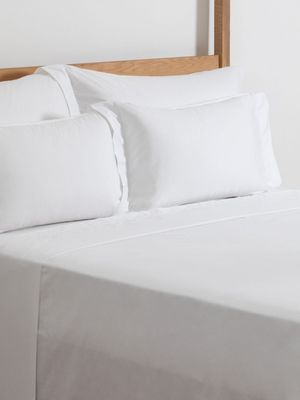 Granny Goose 400TC Flat Sheet White