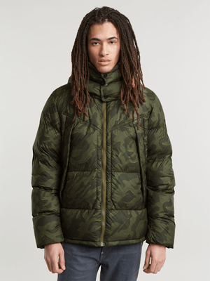 G-Star Men's G- Whistler Padded Hooded Green Jacket 2.0