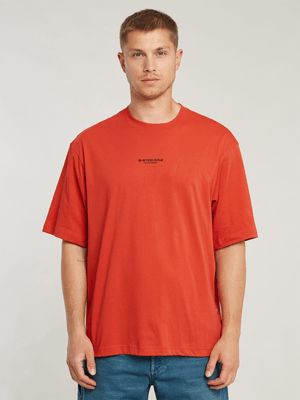 G-Star Men's Center Chest Boxy Light Red T-Shirt