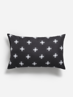 Jet Home Kids Black Geo Scatter Cushion