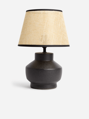 Jet Home Black Urn Bedside Lamp