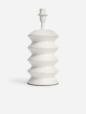 Jet Home White Tall Ridges Lamp