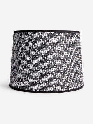Jet Home Black Paper Rafia Lamp Shade