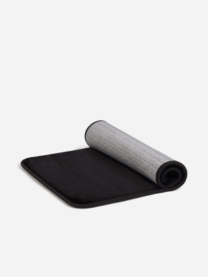 Jet Home Black 2 Piece Bath Mat