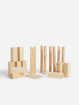 H & S Collection Kubb Set Large Wood Fsc