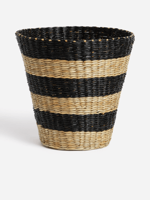 H & S Collection Natural Basket Round 25X24Cm