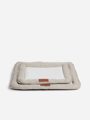 H & S Collection Grey Pet Bed Set Of 2 60X50 &50X40