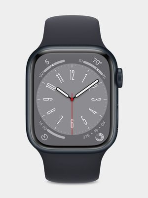 Apple Series 8 GPS + Cellular 41mm Midnight Aluminium Case with Midnight Sport Band - Regular Smartwatch