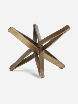 Jet Home Gold Small Star Ornament
