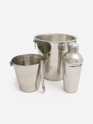 Excellent Houseware Silver Bar Set 4Pcs Stainless Steel