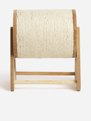 H & S Collection Brown Cat Scratch Roll On Stand(F1)