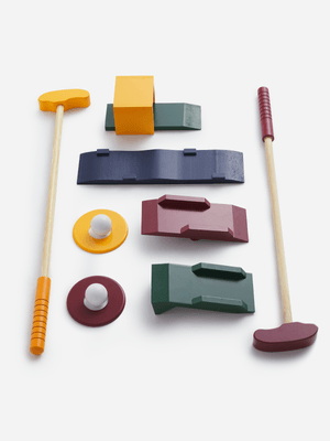 H & S Collection Golf Toy Set 10Pcs Wood Fs