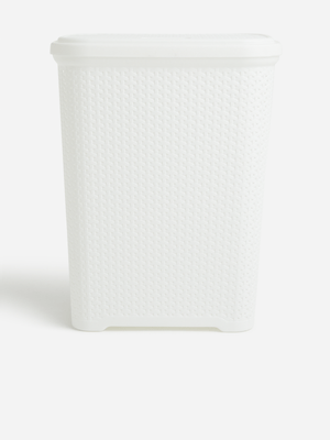 Jet Home White Laundry Basket 70l
