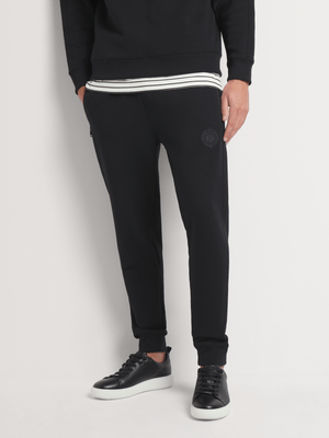 Fabiani Men's Black Co-ord Sweatpants