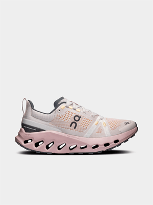 On Womens Cloudsurfer Silver/Mauve Trail Running Shoes
