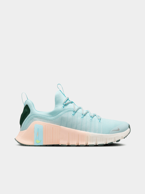 Nike Womens Free Metcon 6 Premium Glacier Blue/Metallic Silver Training Shoes