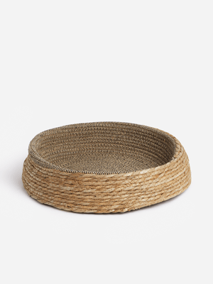 H & S Collection Natural Animal Bed Dia 40Xh10Cm