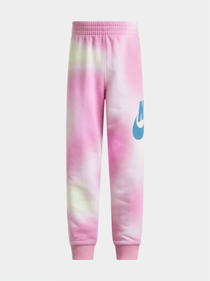 Nike Girls Kids Solaried Fleece Pink Pants