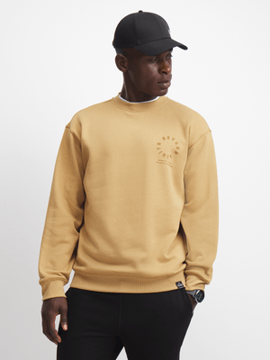 TS Mens Graphic Ochre Crew Sweat Top