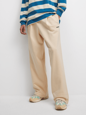 Redbat Athletics Men's Cream Loosefit Jogger