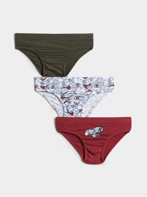 Exact Boy's Gamer 3-Pack Briefs