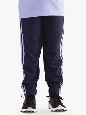 adidas Boys 3-Stripes Fleece 2 Black Pants