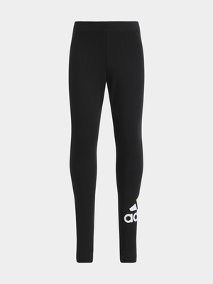 adidas Girls Toddler Essential Bos Black Tights