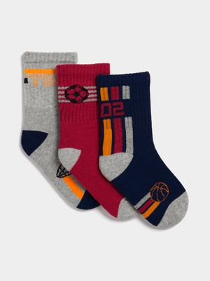 Jet Younger Boys Basketball Sport Socks