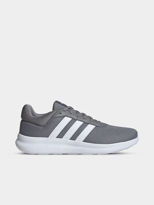 Mens adidas Lite Racer 4.0 Grey/White Sneaker