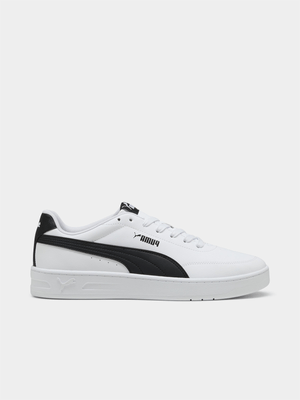 Mens Puma Court Classic Clean White/Black Sneaker