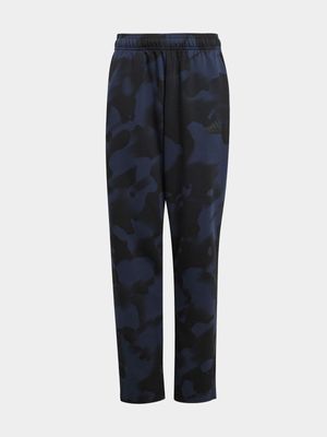 adidas Boys Future Icons Aop Black Pants